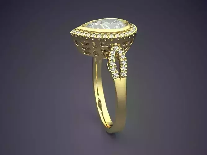Ring With Diamonds CAD-3384