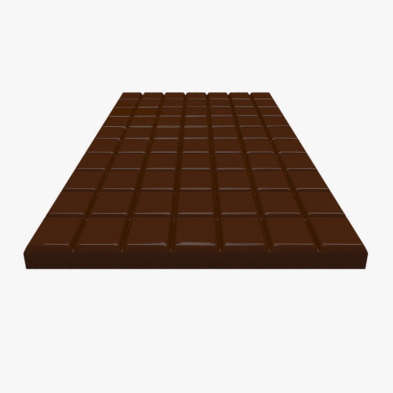 Chokolate plate 3D model_8