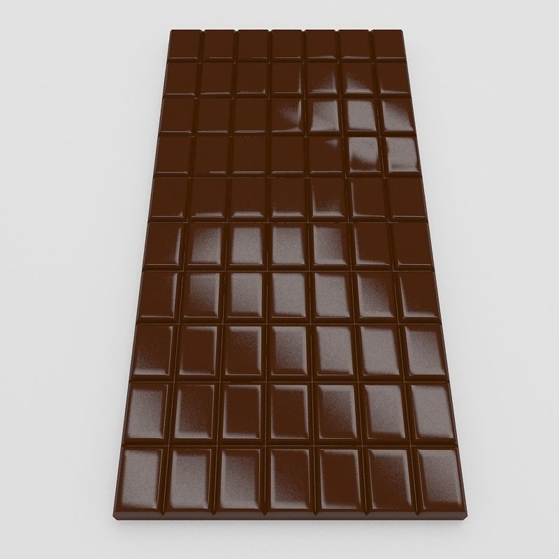 Chokolate plate 3D model_5