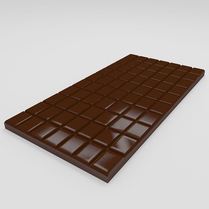Chokolate plate 3D model_6