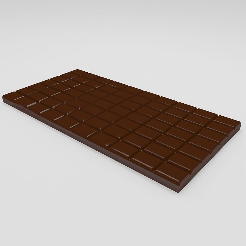 Chokolate plate 3D model_3