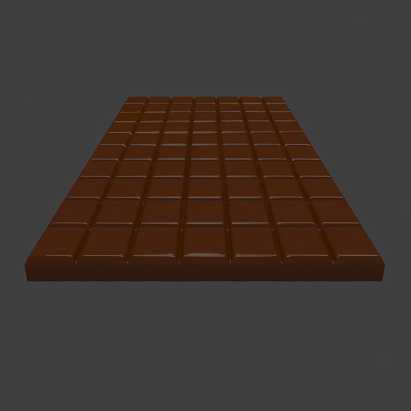 Chokolate plate 3D model_10