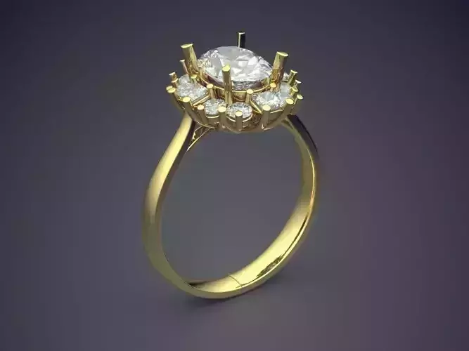 Wedding Ring With Diamonds CAD-3380