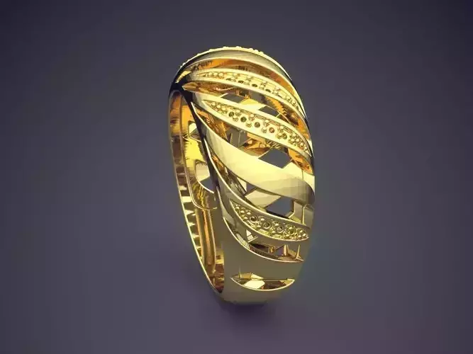 Unique Ring CAD-3372