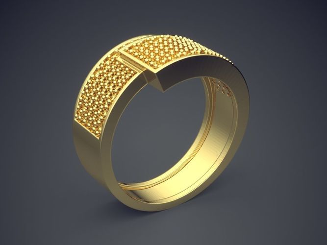Masculine Ring CAD-3374 3D print model
