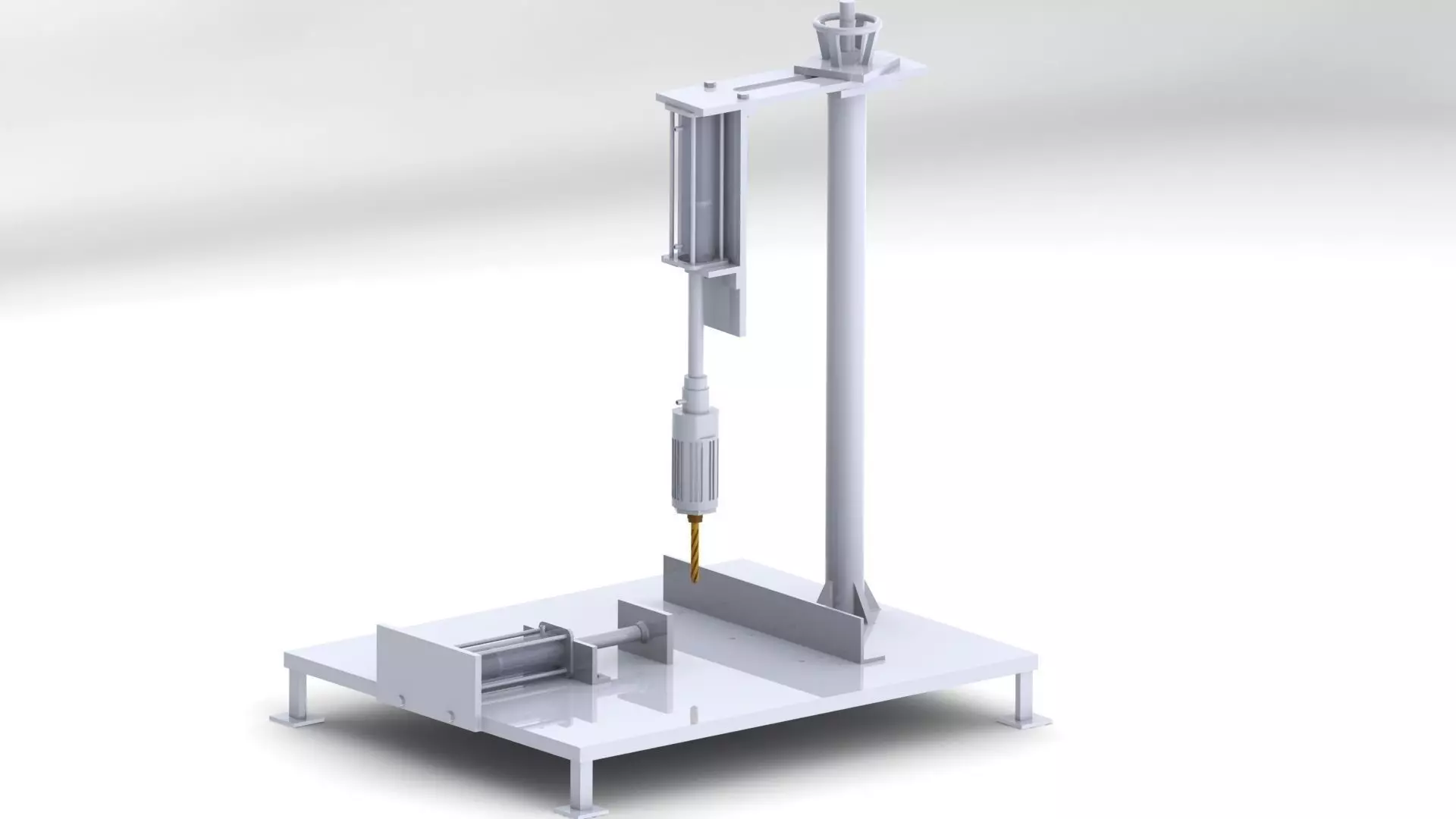 Pneumatic drilling machine Free 3D model