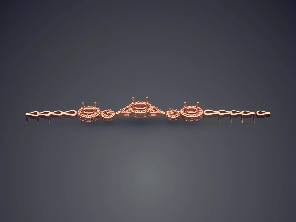 Bracelet CAD-3332 3D print model_2