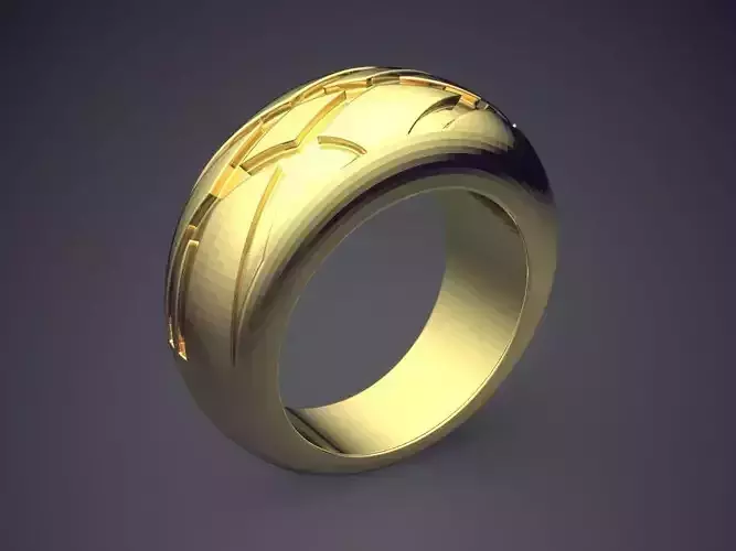 Engraved Ring CAD-3319