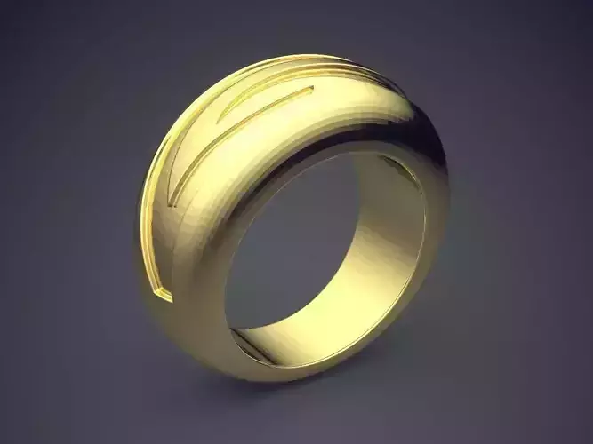 Thick Engraved Ring CAD-3306