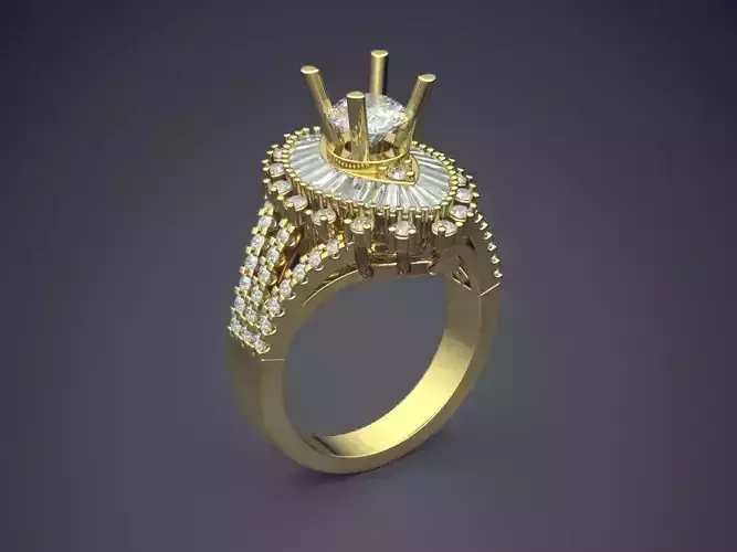 Ring With Diamonds CAD-3284