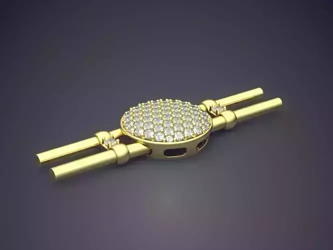 Bracelet With Diamonds CAD-3271 3D print model