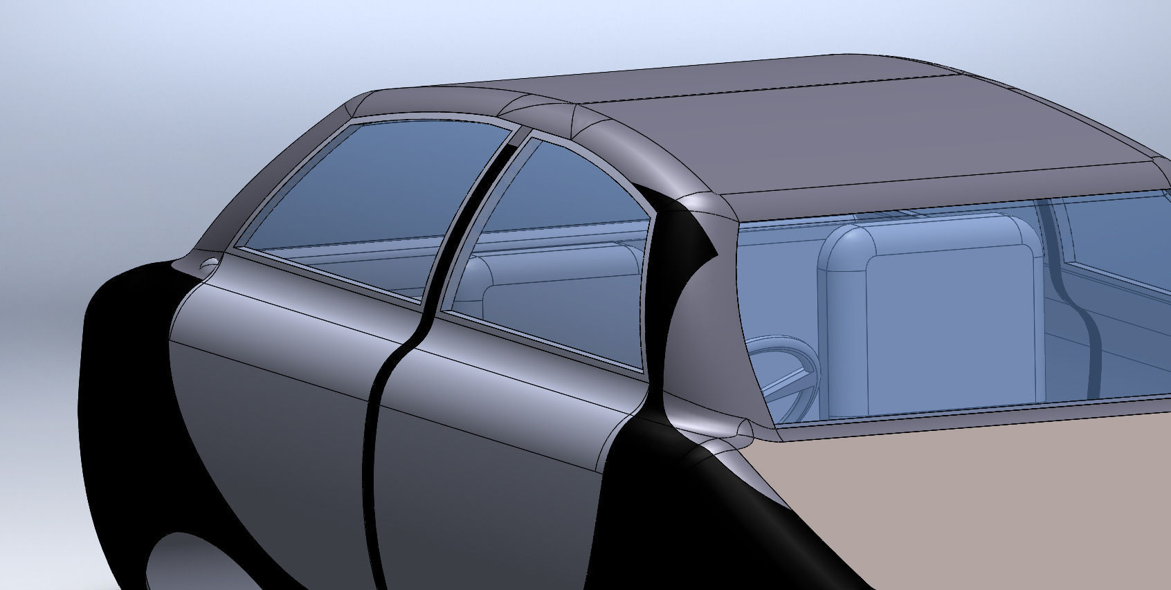 Simple car design Free 3D model_1