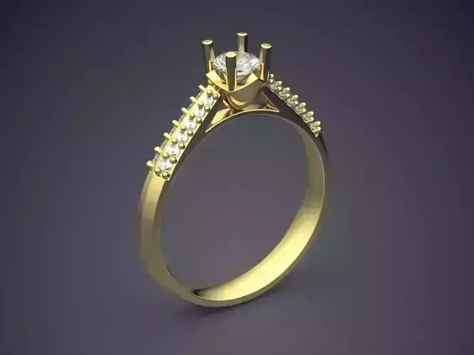 Ring With Diamonds CAD-3234