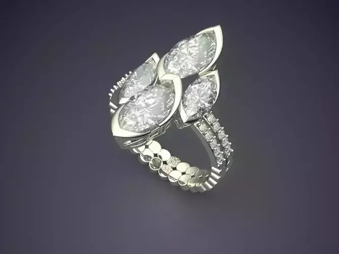 Ring With Diamonds CAD-3228