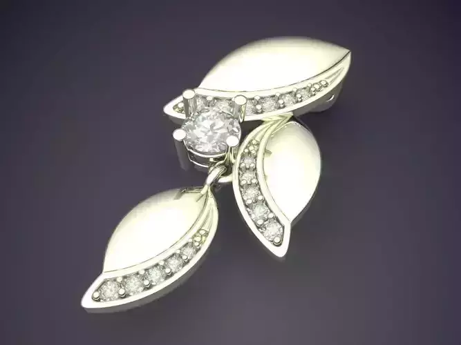 Pendant With Diamonds CAD-3218