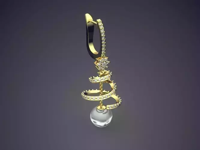 Pendant With Pearl CAD-3220 3D print model