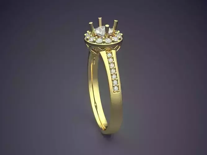 Ring With Diamonds CAD-3203