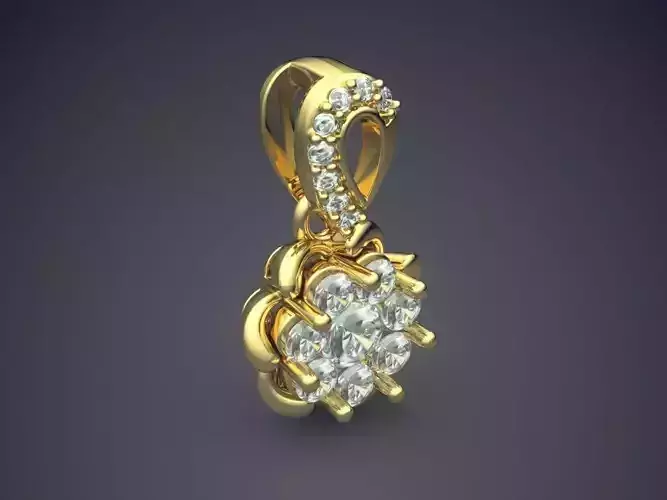 Pendant With Diamonds CAD-3192