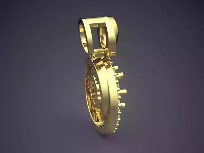 Pendant With Diamonds CAD-3191