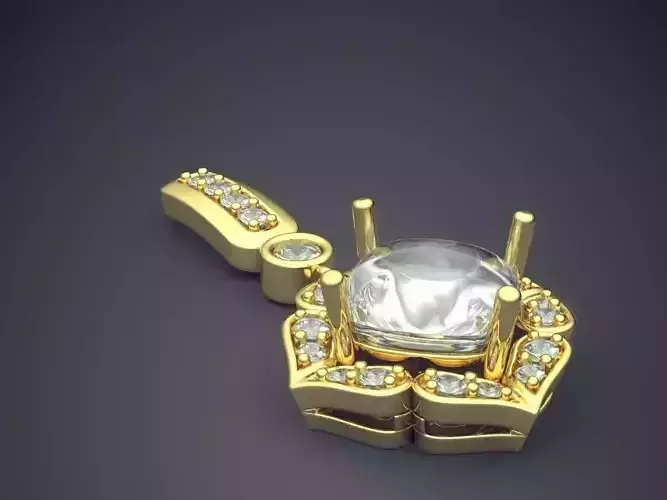 Pendant With Diamonds CAD-3178