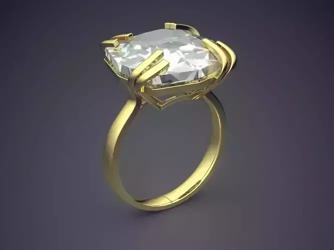 Ring With Diamond CAD-3168