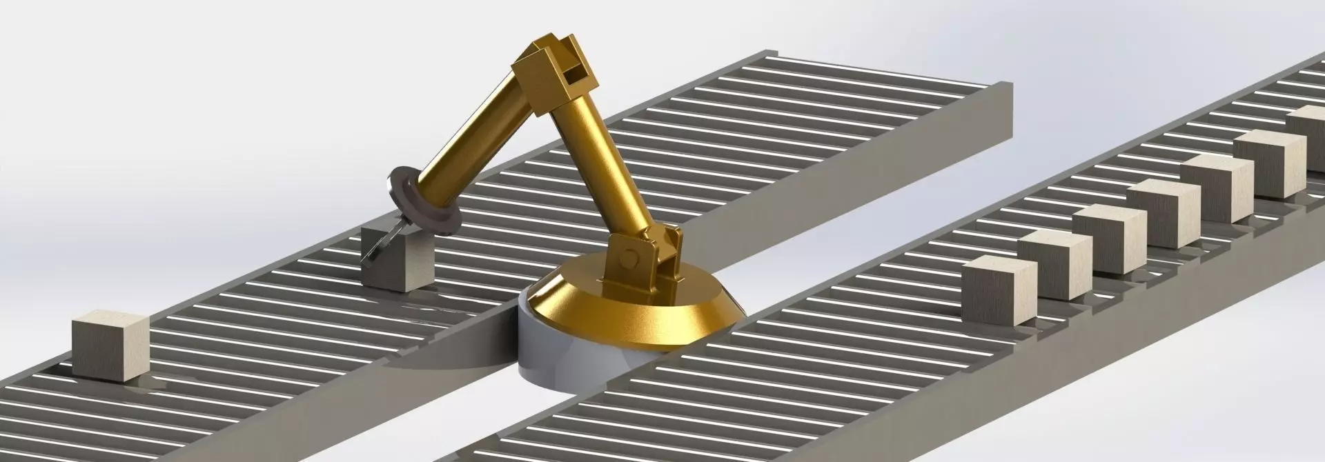 Basic conveyor assembly Free 3D model