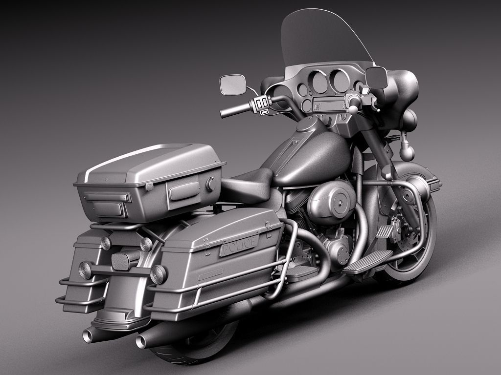 Harley Davidson Electra Glide Police 2013 3D Model MAX OBJ Harley Davidson Electra Glide Police 2013 3D Model MAX OBJ
