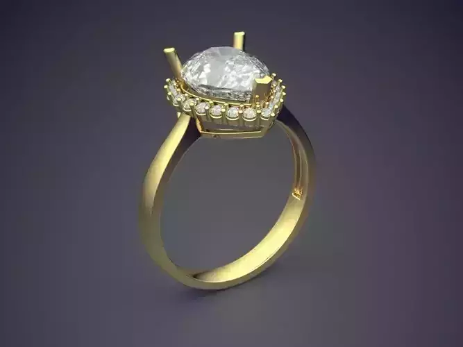 Ring With Diamonds CAD-3160