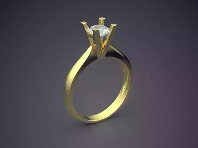 Ring With Diamond CAD-3158