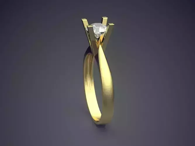 Ring With Diamond CAD-3158
