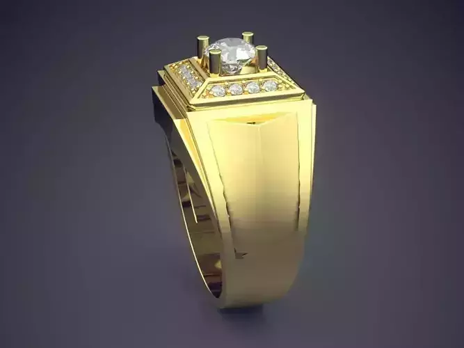 Ring With Diamonds CAD-3156