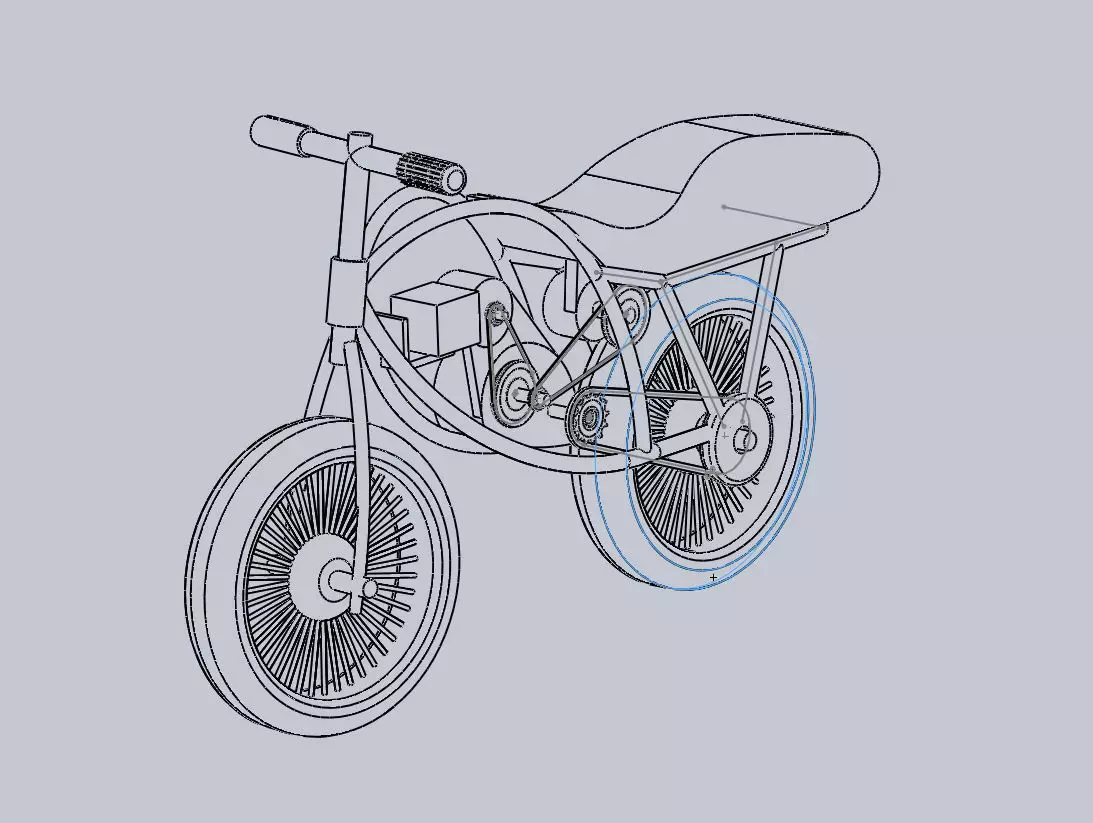 Concept of power transmission Free 3D model