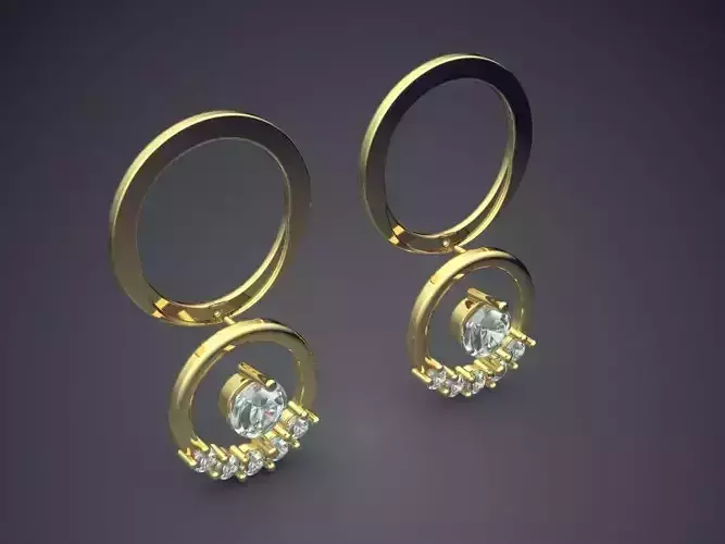 Earrings CAD-3129