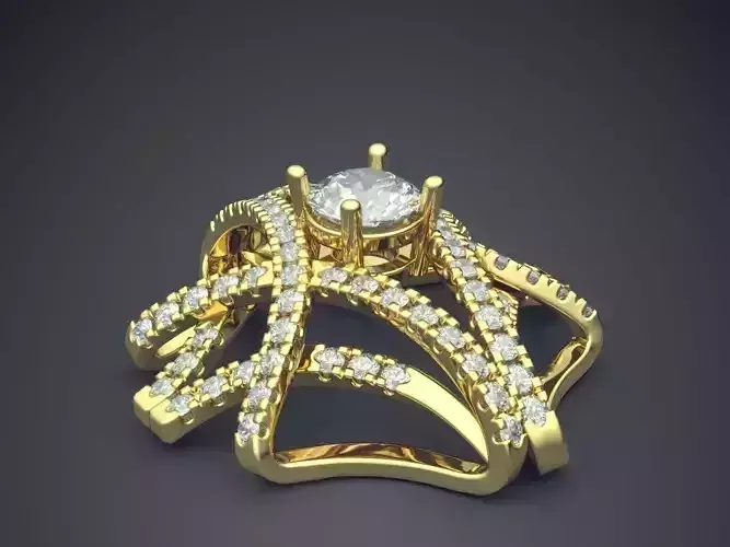 Pendant With Diamonds CAD-3116 3D print model