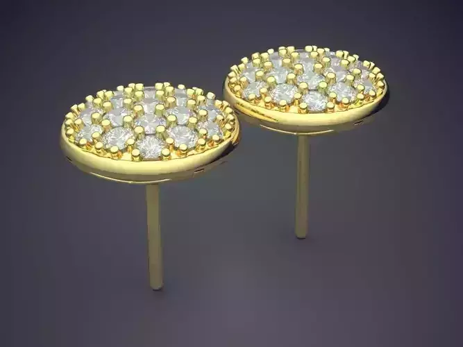 Earrings With Diamonds CAD-3111