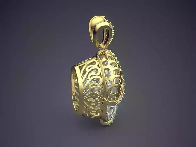 Pendant With Diamonds CAD-3100