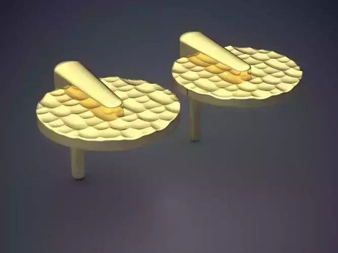 Simple Style Earrings CAD 3081 3D print model