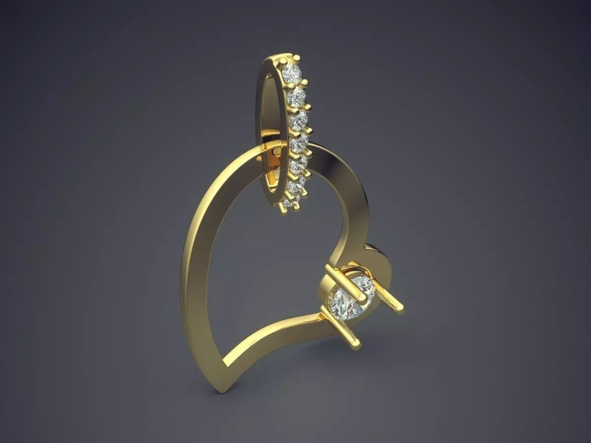 Hanging Sophisticated Earrings CAD 3069 3D print model