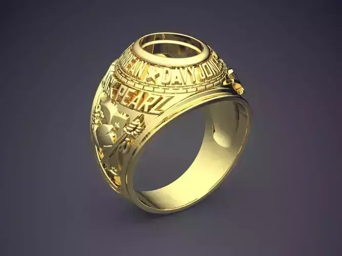 Thick Ring With Hole In The Middle CAD 3049 