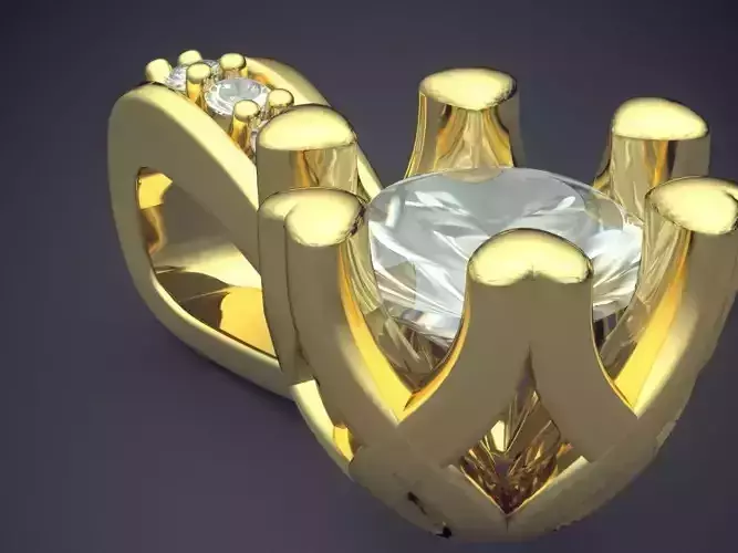 Pendant With Diamonds Inside CAD 3042