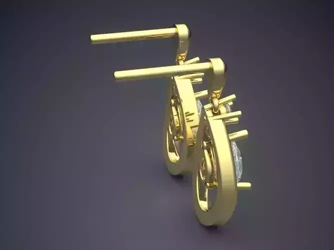 Small Earrings With Diamonds CAD 3035