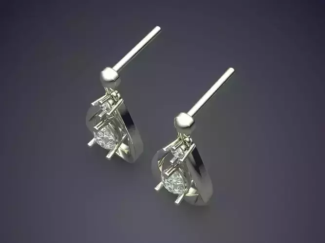 Small Earrings With Diamonds CAD 3035