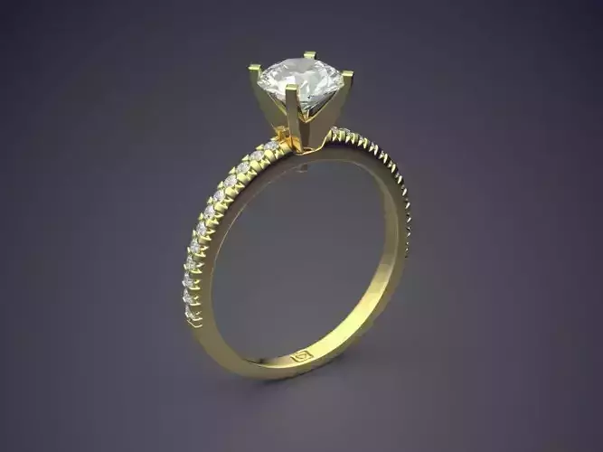 Engagement Ring With Diamond On Top CAD 6910