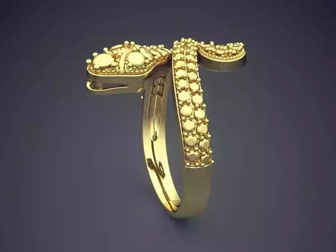 Ring With Big Complex Ornament CAD 6926