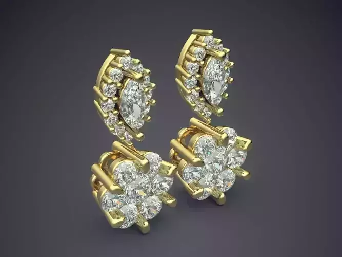 Pendants Full Of Diamonds CAD 6909 3D print model