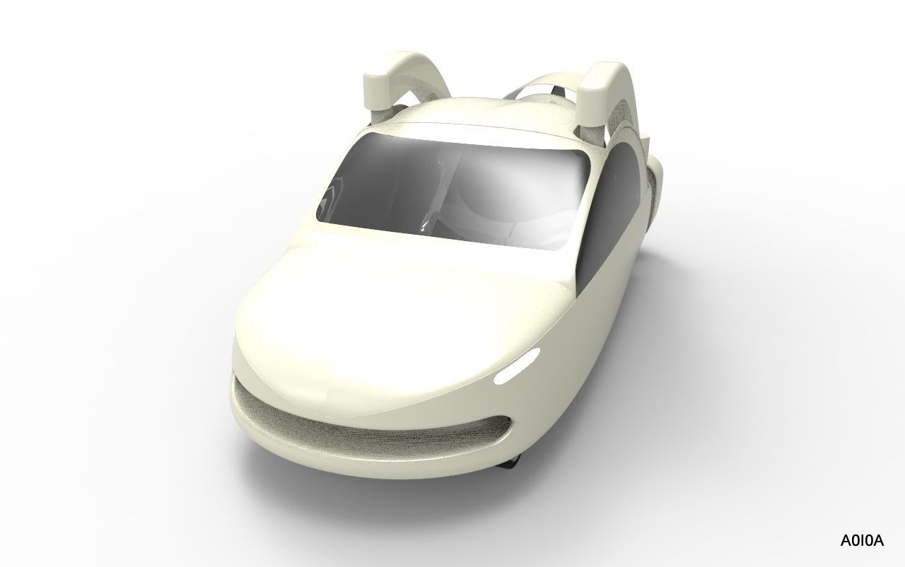 Terrafugia TF-X Flying Car Free 3D model_13