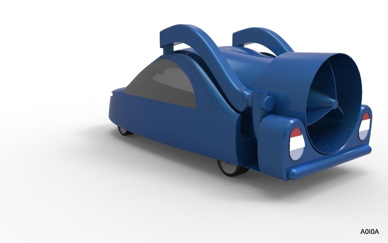 Terrafugia TF-X Flying Car Free 3D model_7