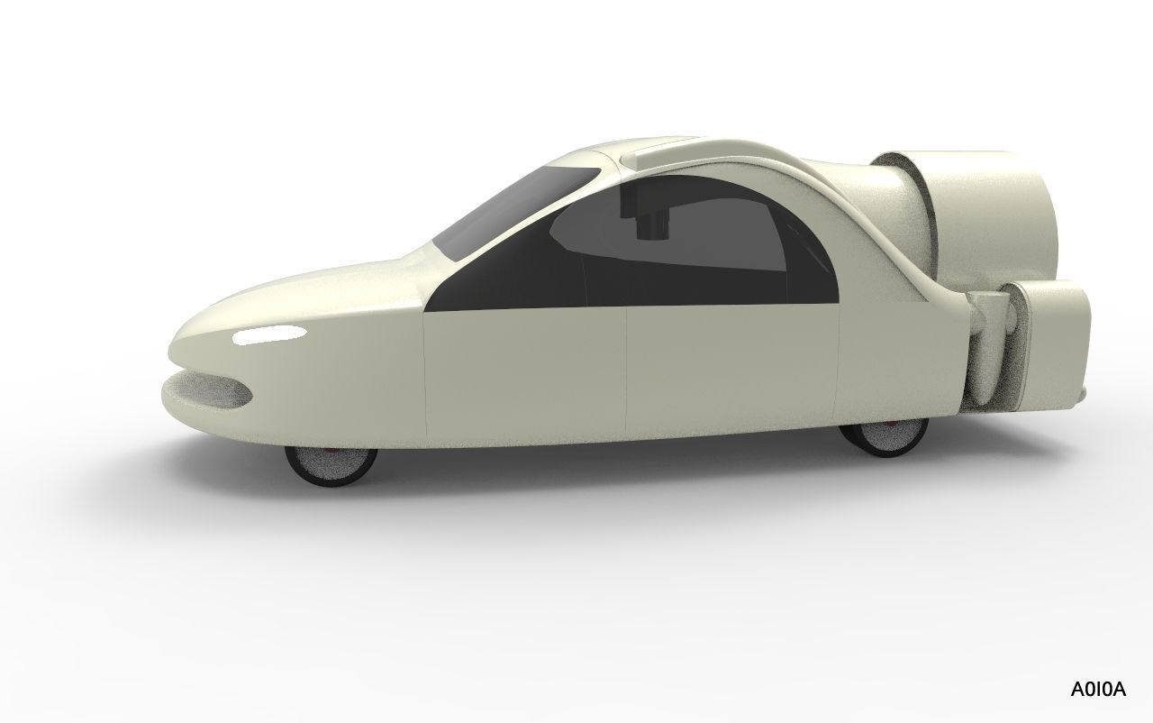 Terrafugia TF-X Flying Car Free 3D model_16