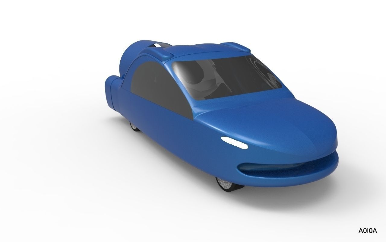 Terrafugia TF-X Flying Car Free 3D model_10