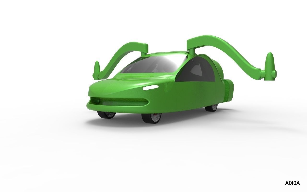 Terrafugia TF-X Flying Car Free 3D model_6